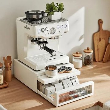 STYLE 格調 30面寬-日藏延伸抽屜式碳鋼層架/咖啡機置物架/電器架/增高展示架/微波爐架/收納抽屜