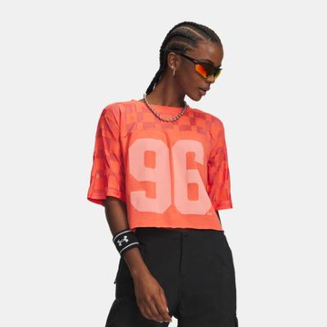 【UNDER ARMOUR】UA 女 Burnout 96 短T-Shirt_6010952-690