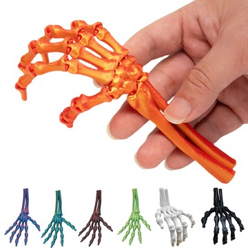 [Green party] 創意整蠱骷髏手關節可動萬聖節裝飾擺件解壓玩具3D列印