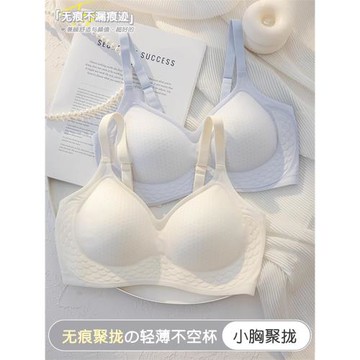 無痕內衣女薄款夏季2025新爆款胸大顯小收副乳防下垂少女士文胸罩