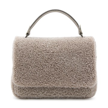 Brunello Cucinelli - Taupe Leather Soft City Top Handle Bag