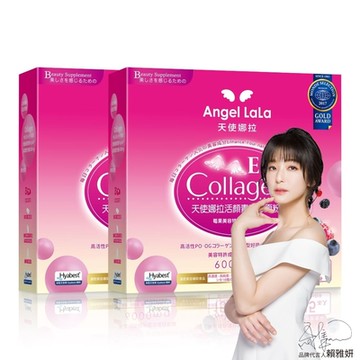 Angel LaLa天使娜拉_EX活顏膠原粉x2盒(15包/盒/莓果風味)