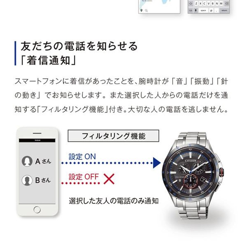 シチズン スマートウォッチ CITIZEN CONNECTED Eco-Drive W770 腕時計 メンズ BZ1034-52E |  LINEブランドカタログ