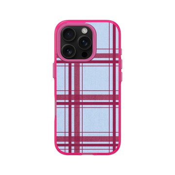iPhone 16 Pro Clear 粉漾桃 - Pattern Play - 高地格紋