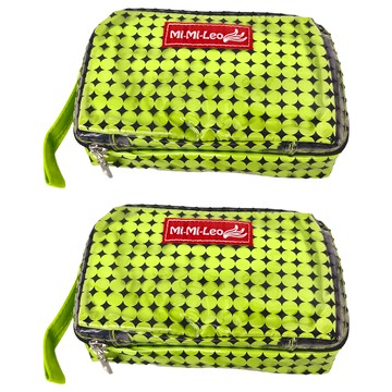 MI MI LEO 環保購物零錢包 500g 2件  青蘋果綠  1組  長16.5cm x 寬6.5cm x 高11.5cm x 提把11.5cm
