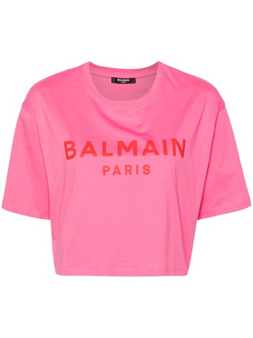 T-shirt con logo balmain-L