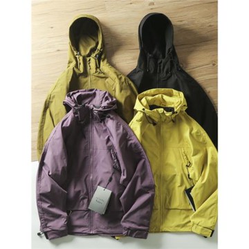 戶外高街 CITYBOY風  春秋情侶男女連帽防風防水山系沖鋒夾克外套