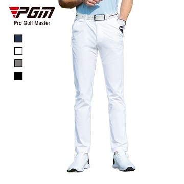 PGM GOLF 高爾夫球服裝男士運動長褲 薄款球褲 彈力腰帶 褲袋可粘手套