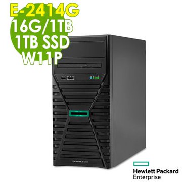 HP 惠普 ML30 Gen11 四核商用伺服器 (E-2414G/16G/1TB+1TB SSD/W11P)