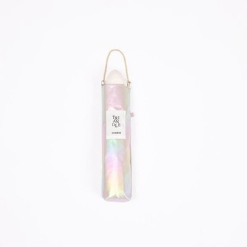 三折防曬手開傘 閃亮系列 (蛋型握把) - 淺珠光白