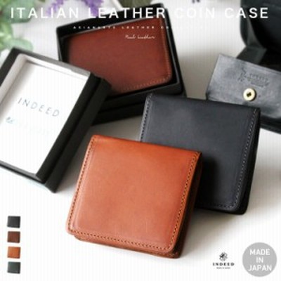 INDEED BORSA インディード 日本製 小銭入れ コインケース メンズ レディース ユニセックス 本革 イタリアンレザー タンニン鞣し革 オー