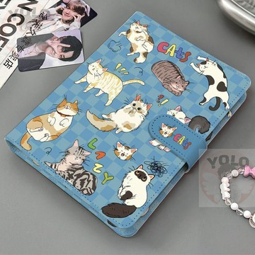 【臺灣⭐出貨】A5 卡冊 PU 皮高顏值卡本 加厚厚實擋板 明星小卡專用收納 防壓防折收藏冊 大容量雙面插頁