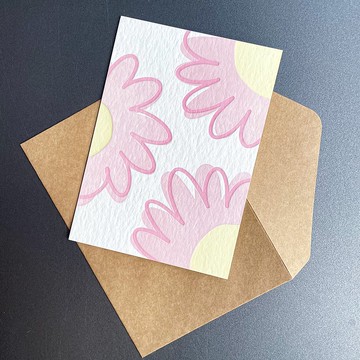 生活燦爛的花兒 | 活版印刷卡片