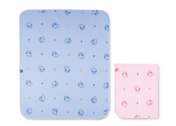 KUKU防滲水透氣墊(加大)(藍/粉)