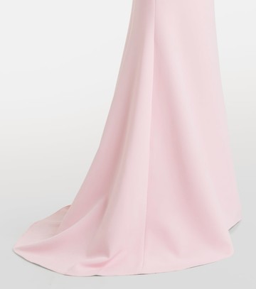 Safiyaa Elyna one-shoulder crêpe gown