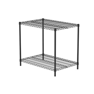 特力屋 烤漆二層架寬90*深60*高80公分(黑)