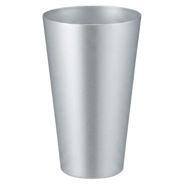 SALUS 佐藤金屬 鋁製冷飲杯 650ml  銀色  1個