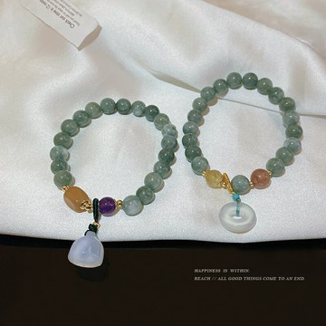 新中式平安玉髓手鏈女夏輕奢時尚手飾ins小眾設計高級感閨蜜手串