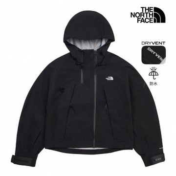【The North Face 官方旗艦】 北面UE女款黑色DRYVENT防水衝鋒衣｜8CHXJK3 外套