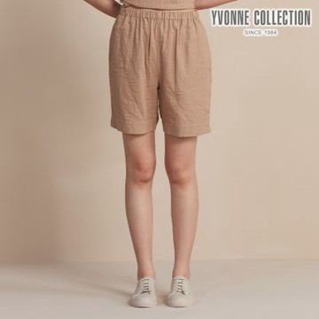 YVONNE 以旺傢飾 雙層紗短褲-摩卡棕（M/L）