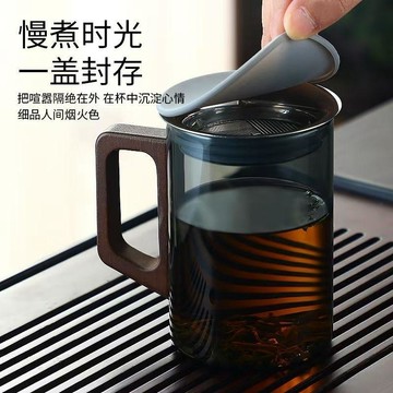 新款🅰️臺灣出貨🅰️精緻好物來福泡茶壺耐熱防燙玻璃泡茶神器辦公室一人用懶人泡茶壺