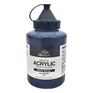 Phoenix 鳳凰畫材 亮光壓克力顏料 500ml  1色