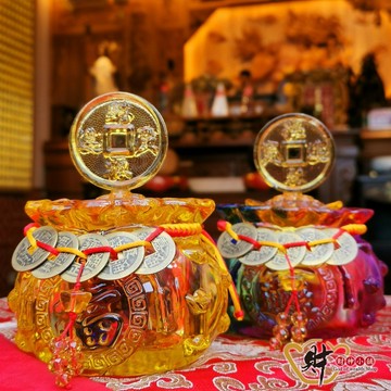 招財進寶-五帝錢袋聚寶盆(兩款任選)《含開光》【財神小舖】財源廣進、鎮宅趨邪