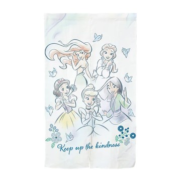 迪士尼花朵公主長門簾(團體藍)  1件