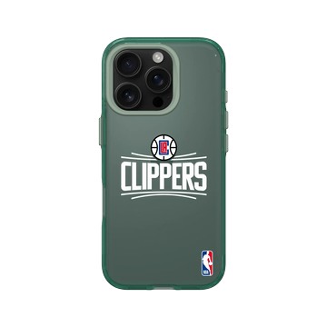 iPhone 16 Pro Clear 憂墨綠 - NBA - Logo-洛杉磯快艇 L.A. Clippers - Light