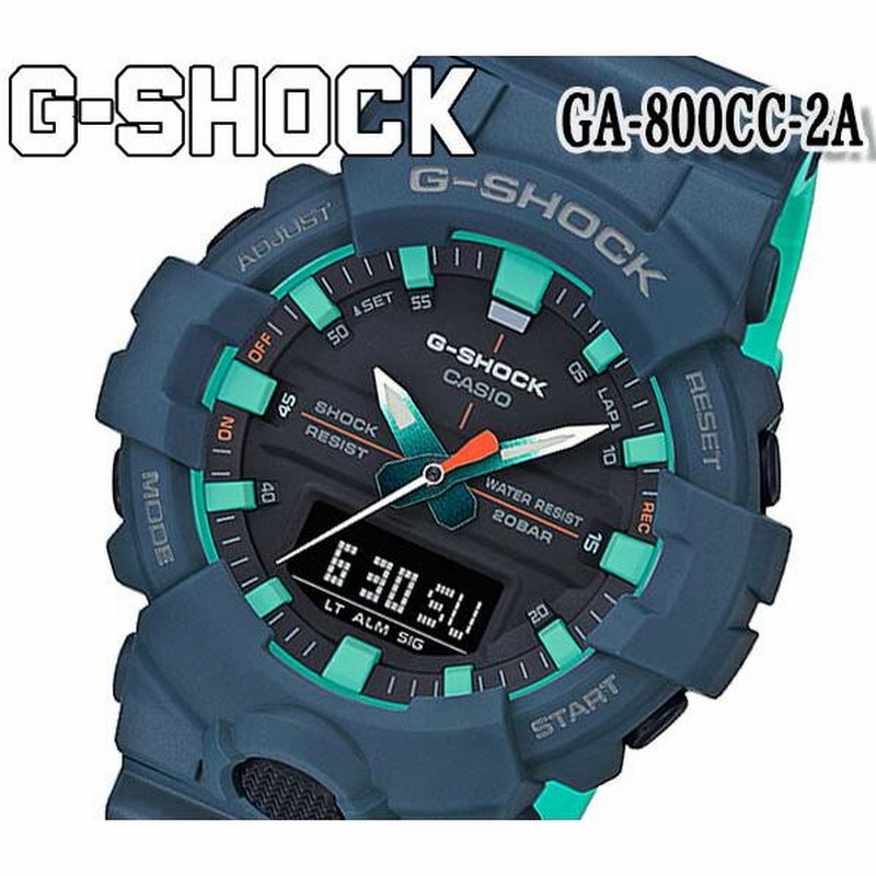 送料無料 カシオ casio G-SHOCK Gショック GA-800CC-2A メンズ デジタル＆アナログ コンビネーション 腕時計 ゴルフ テニス  アウトドア おすすめ ビジネス | LINEショッピング