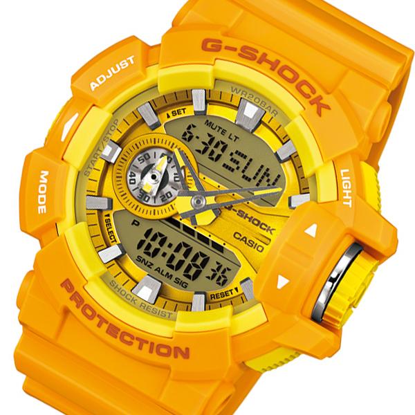 カシオ CASIO Gショック G-SHOCK メンズ 腕時計 GA-400A-9A イエロー ...