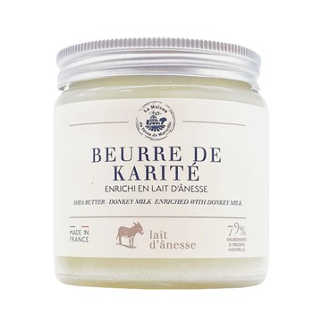 法國馬賽皂之家 滋潤驢奶乳木果油滋養霜 深層滋潤、舒緩乾燥、天然成分  120ml  1罐