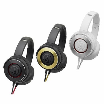 audio-technica 日本密閉型SOLID BASS耳罩式耳機ATH-WS550(折成平面設計/雙邊出線/53mm驅動單元)