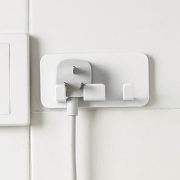 免鑽釘插頭固定器/電線收納架/置物掛架-3入 單一規格
