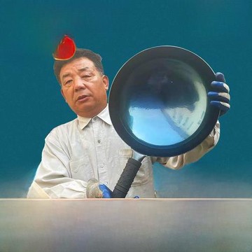 正宗章丘鐵鍋手工鍛打鐵鍋無涂層不粘鍋鏡面圓底平底老式炒鍋