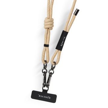 [RONEVER] 手機編織掛繩6mm/1.7M PD036-2 混米