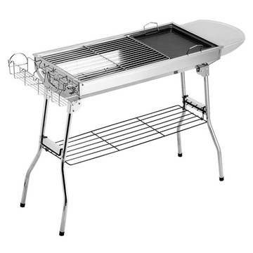 烤肉架 燒烤爐家用木炭不銹鋼燒烤架戶外碳烤肉爐子架子加厚野外全套用具【林之舍家居】