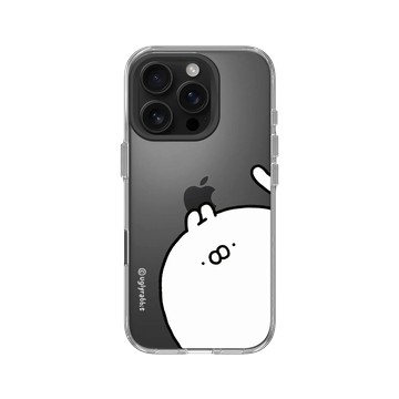 iPhone 16 Pro Clear Case（相機按鈕） 透明 - Ugly Rabbit 醜白兔 - 大臉經典款