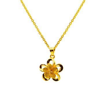 Jove gold JoveGold漾金飾 桃花源黃金墜子 送項鍊