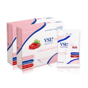 機能益生菌 【VSL#】益莓淨 女性專屬粉狀益生菌 x2盒 (10組/盒 共20組)添加蔓越莓萃取物-含30%原花青素