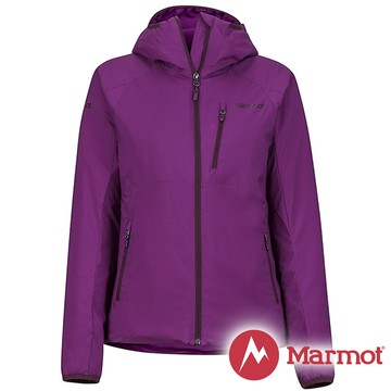 【Marmot】女 Novust 彈性保暖 連帽外套『紫』78190 戶外 登山 防風 防潑水 透氣