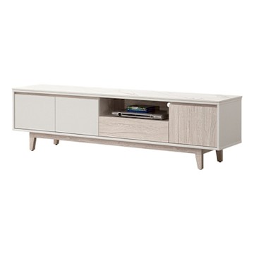 唯熙傢俱-紀薇橡木雙色6尺岩板電視櫃