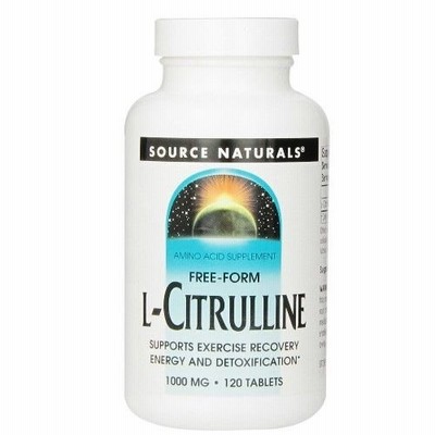 L-シトルリン 1000mg 120粒入り SOURCE NATURALS社製