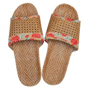 籐編輕量拖鞋  L(26 39~40)  橘色  1組