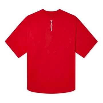 Palm Angels SS21 Vertical Logo Oversized T-Shirt 'Red White'