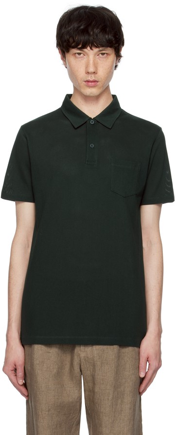 Sunspel 绿色 Riviera Polo 衫