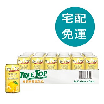 [COSCO代購5] D149152 Tree Top 樹頂 柳橙氣泡飲 320毫升 X 24入