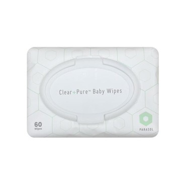 Parasol Clear+Pure 極厚天然肌護濕紙巾60抽-單包入|濕巾|柔濕巾|彌月禮