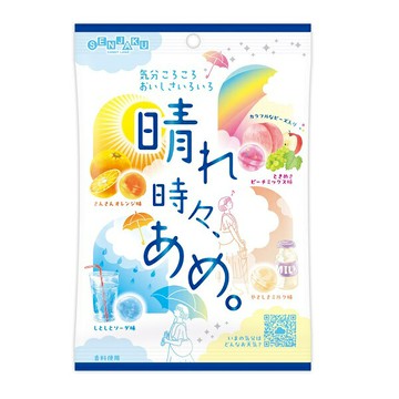 【江戶物語】SENJAKU 扇雀飴 時晴時雨 4味糖 66g 硬糖 繽紛 綜合水果糖 蘇打 牛奶糖 日本原裝 日本進口