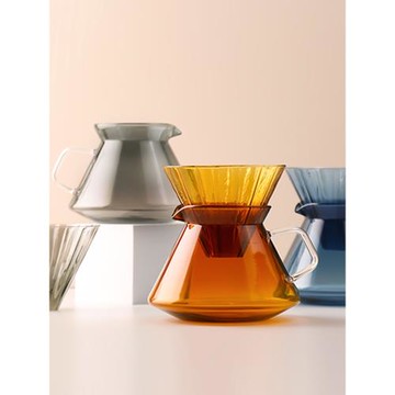 北歐手沖咖啡壺玻璃煮咖啡器具簡易過濾杯分享壺滴漏式泡咖啡家用